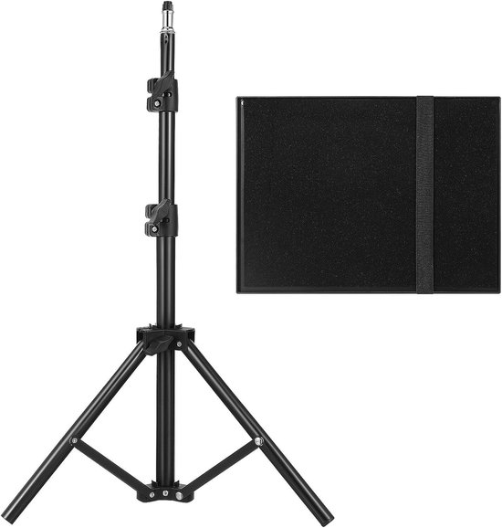 Projectorstandaard – Vloerstatief – Presenteren – Verstelbaar – 120cm Hoog – Zwart