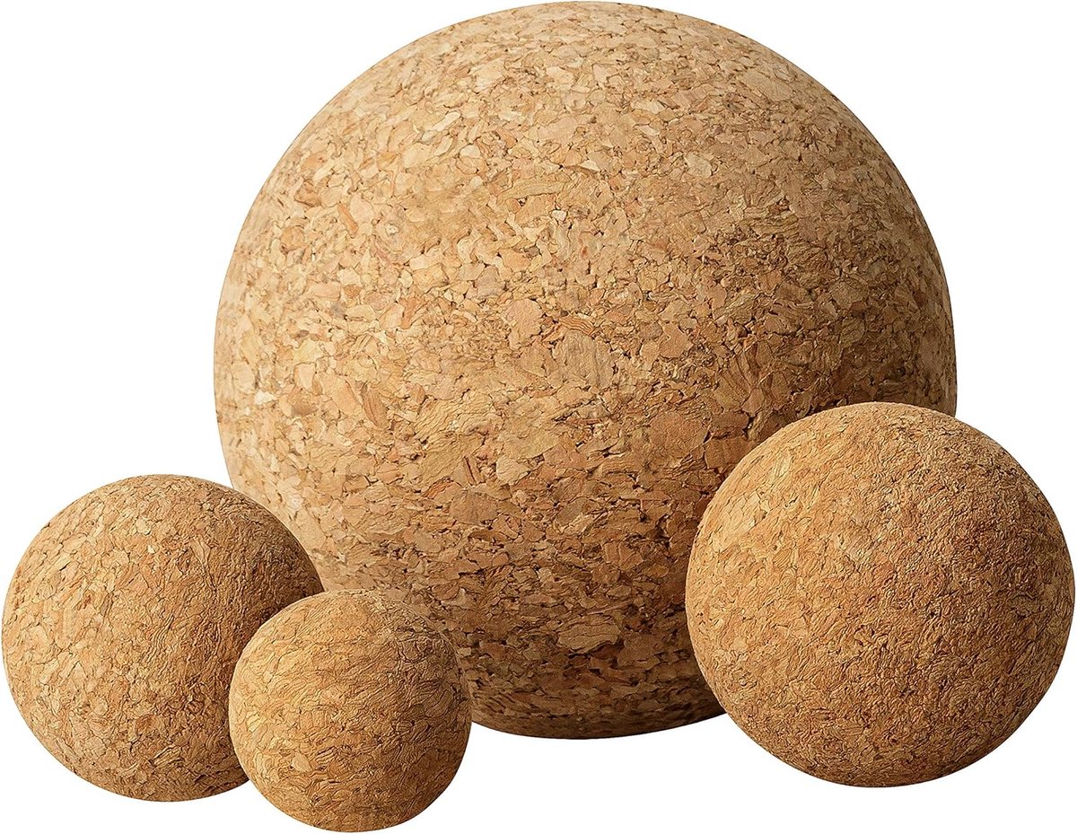 Kurken Ballen - Massageballen - Spierontspanning - Echt Kurk Materiaal - 3 cm Diameter