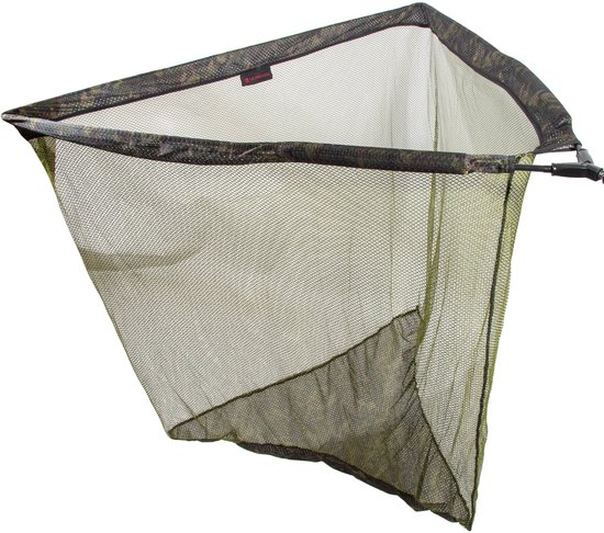 Camouflage visnet met een groene netstof.