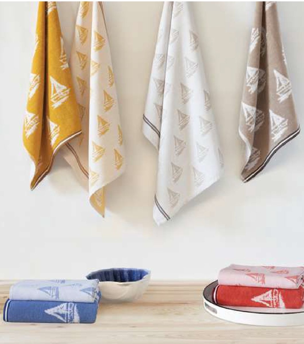 Theedoek 50x70 cm Regatta blauw col 3 - 4 stuks