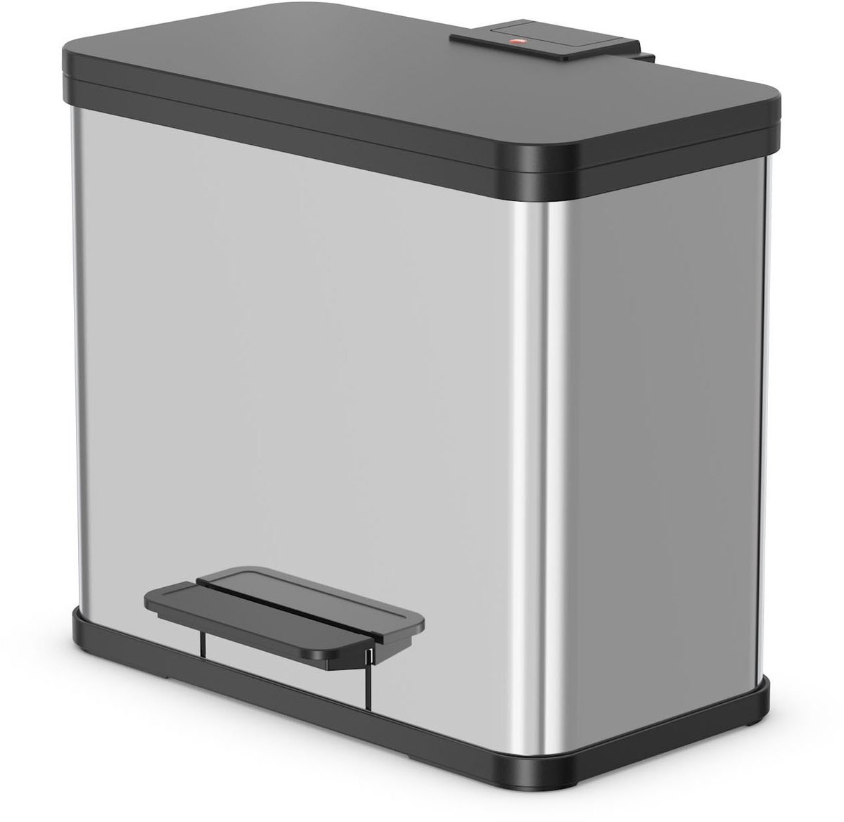 Hailo Pedaalemmer Öko Trio Plus l 3x 9 L | RVS