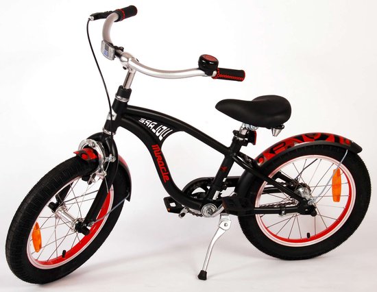 Volare Miracle Cruiser Kinderfiets - Jongens - 16 inch - Mat Zwart - Prime Collection van Volare — afbeelding 5