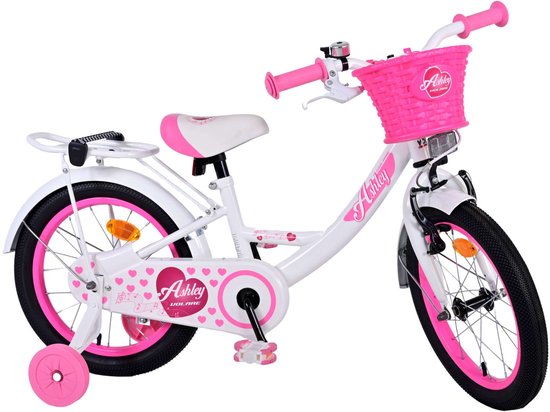 Volare Ashley Kinderfiets - Meisjes - 16 inch - Wit van Volare — afbeelding 4