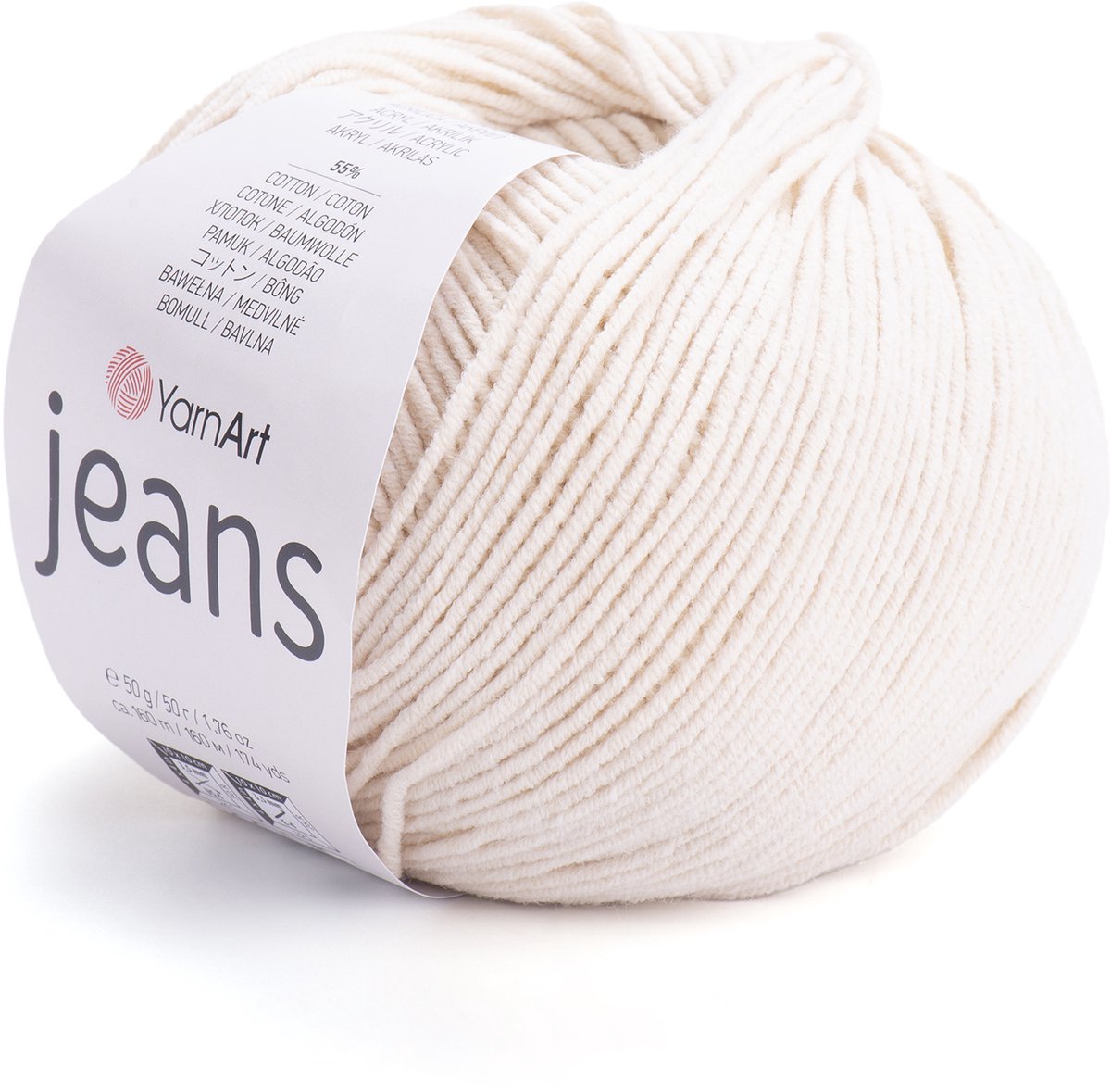 YarnArt Jeans – Katoenmix Breigaren – 50g – 160m – 55% Katoen / 45% Acryl – Voor Amigurumi & Kleding - Kleur 05