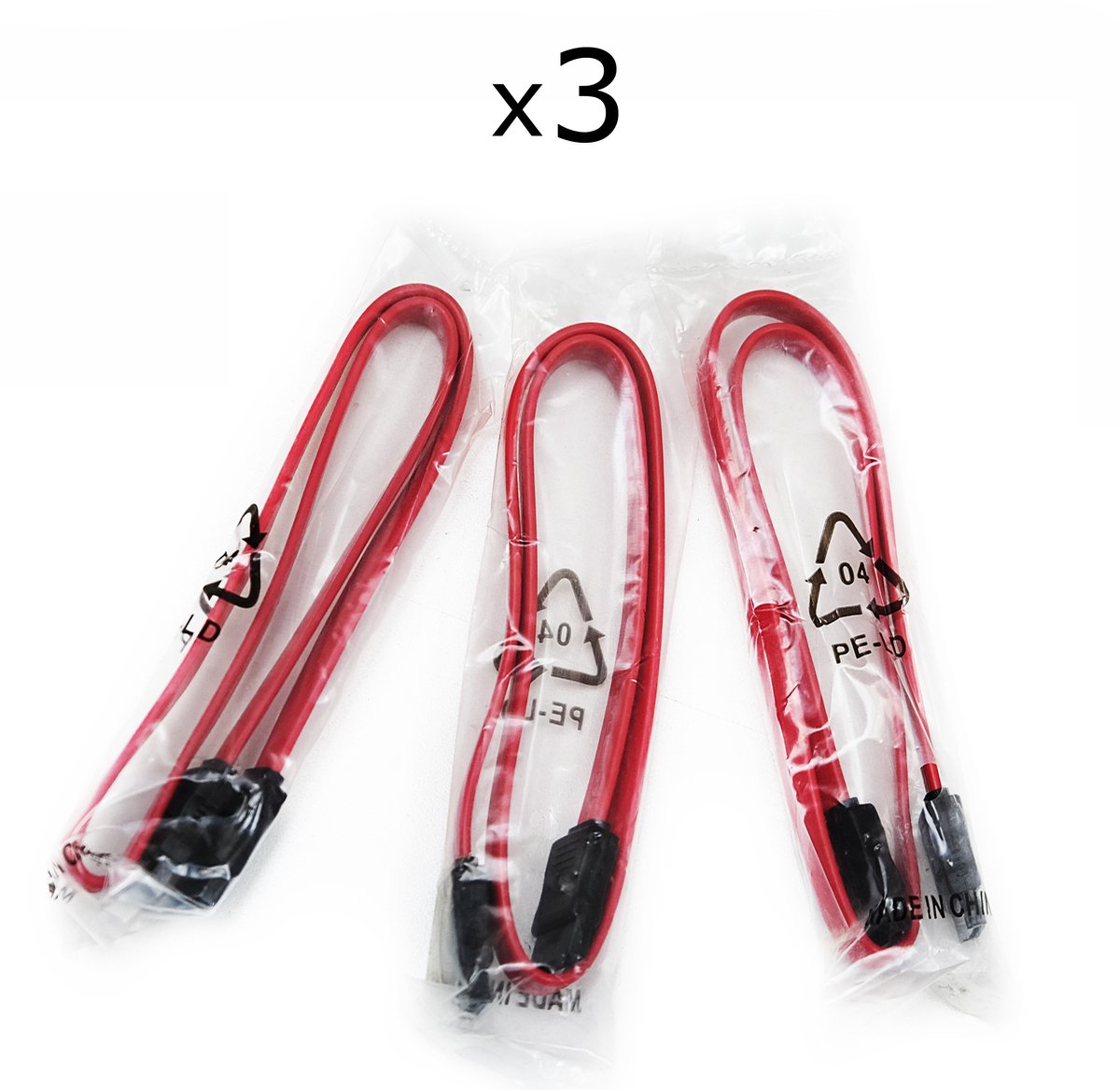 SATA kabel - 0.5m SATA-kabel - Rood