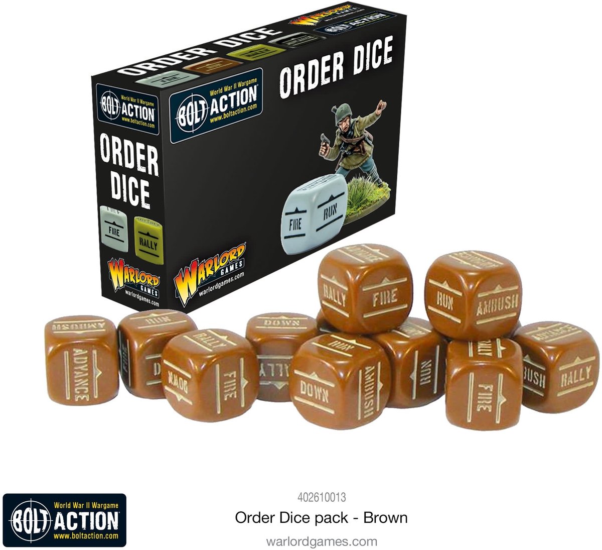 Order Dice Pack - Brown