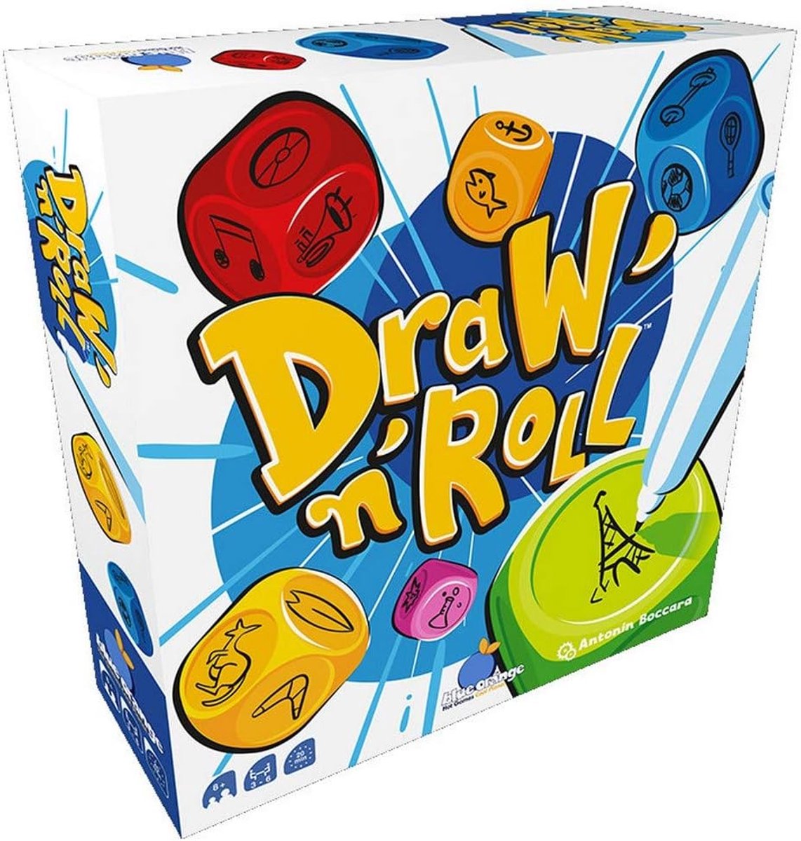 Tekenen Dobbelspel - Partyspel Tekenen - Feest Spelletjes - Geheime Woorden - 660 gram