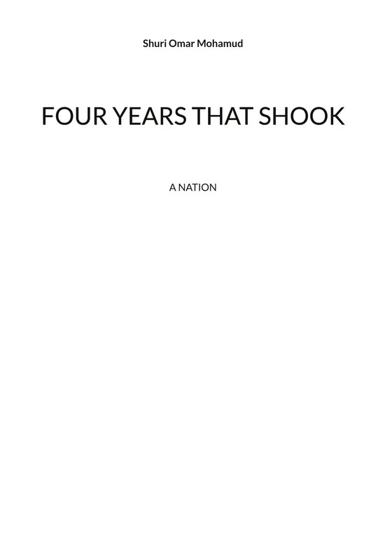 Four years that shook - cover