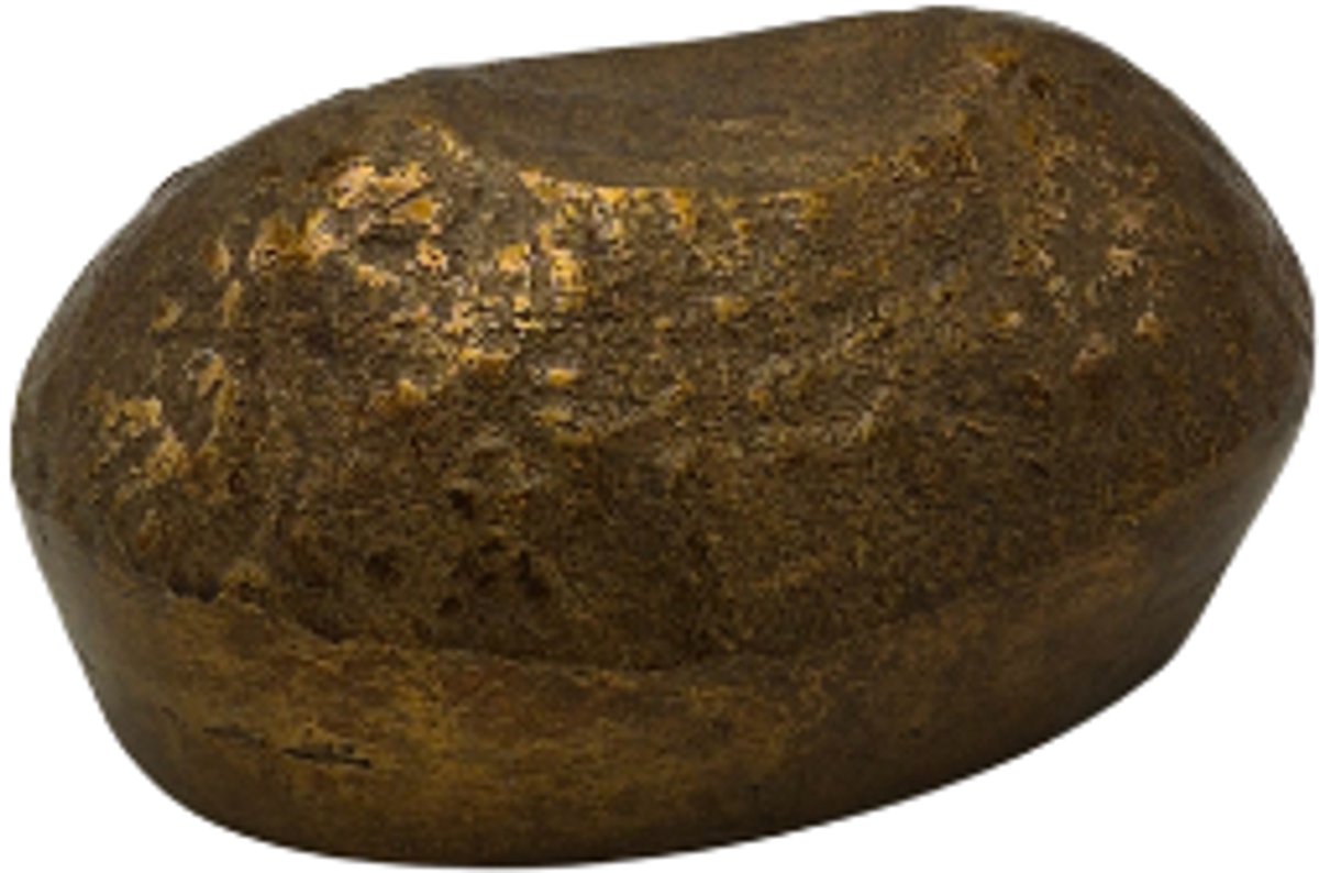 Urnenspecialist® - Urn Steen - Knuffelsteen Urn - Rock Urn - Asbus - Atiek Goud - Gold - 100ML