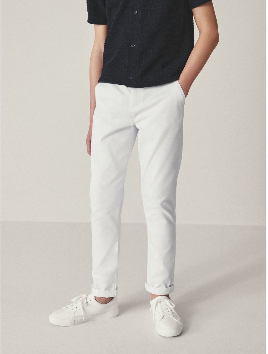 Next - Jongens - Stretchchino skinny-fit - Wit