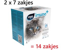 * 2 X * VIYO imune+ pack kattensnack 7 zakjes = 14 zakjes - lekker en gezond omega 3 + 6 - natuurlijke ingredienten - laag in kcal