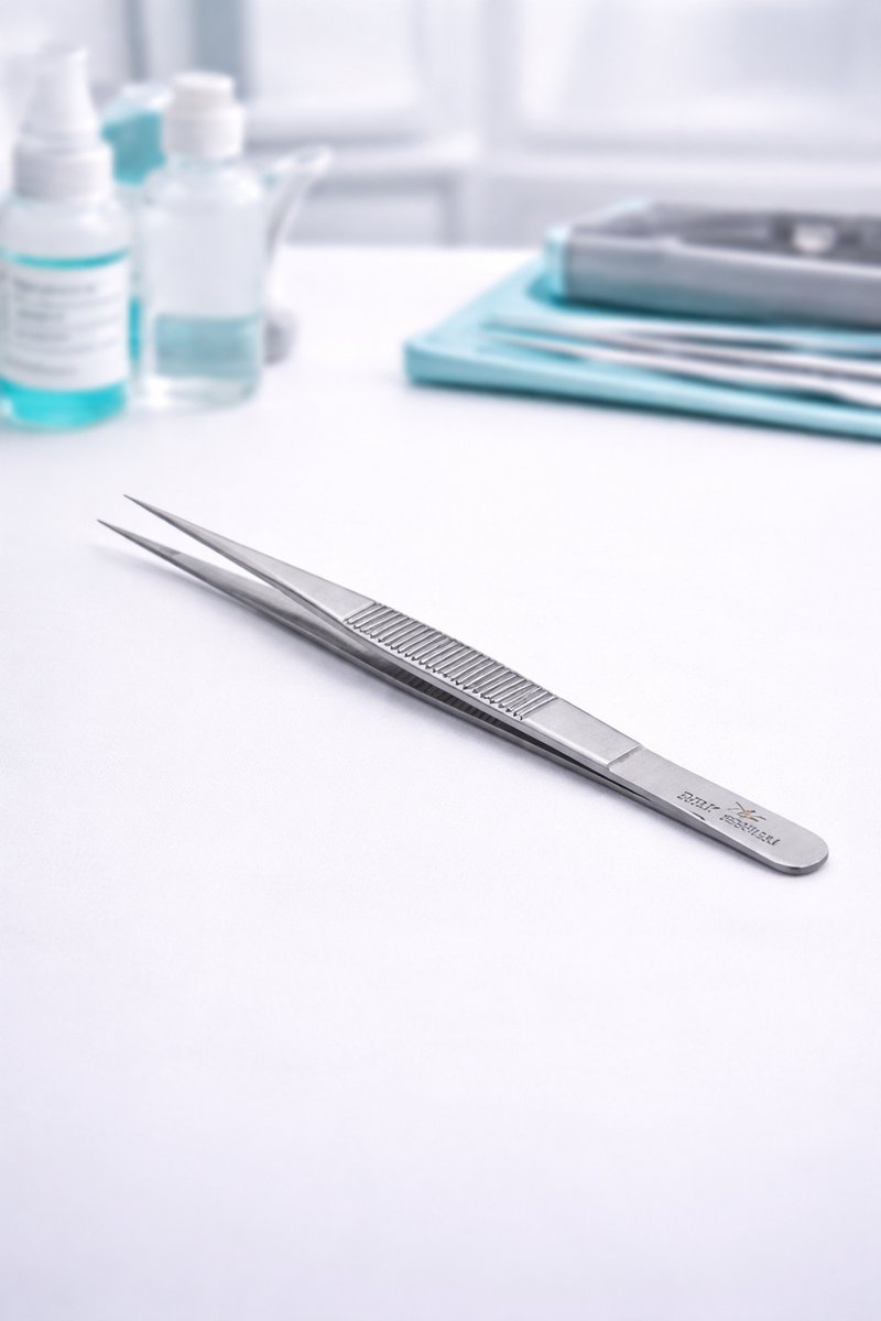 Belux Surigcal Instruments/ Splintertang STR 12 cm – RVS Chirurgische Pincet voor Splinter & Glas Verwijdering – Autoclaaf Steriliseerbaar