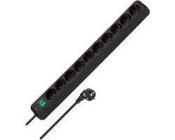 Brennenstuhl Eco-Line 10-voudig Stekkerdoos (verdeeldoos met schakelaar en 3m kabel)