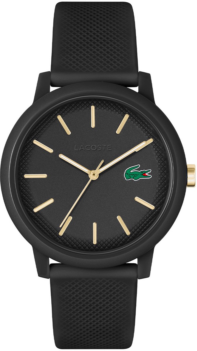 Lacoste LC2011233 Lacoste.12.12 Kunststof Zwart 42mm