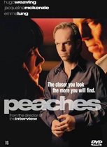 Peaches: een man kijkt aandachtig, tekst: 'The closer you look the more you will find.'