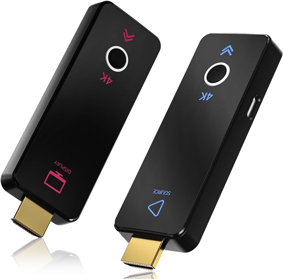 Draadloze HDMI Zender - Video Audio Streamer - Scherm Delen - 50 Meter Bereik - Compact Formaat - Zwart