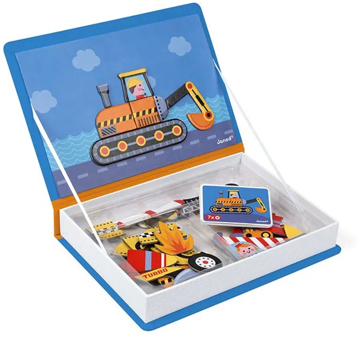 Janod - Magnetibook - Racers - Magneetboek Speelset — afbeelding 14