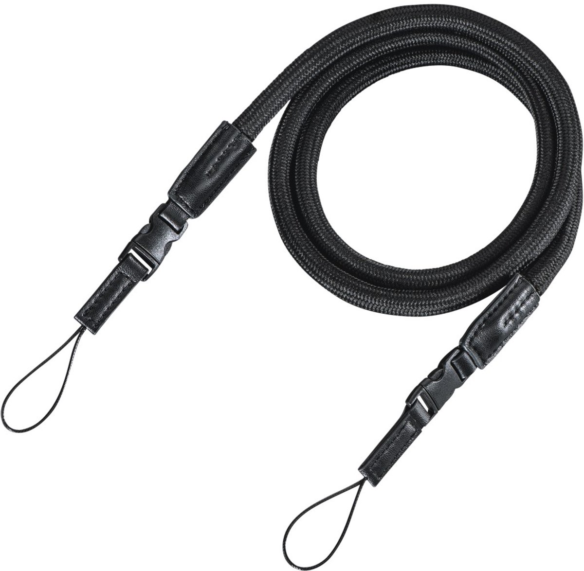 Hama Cameraband "Braid 120", snelsluiting, lengte 120 cm, zwart