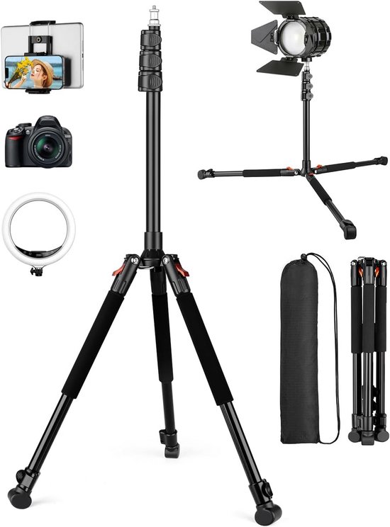 Camera Statief - Verstelbaar Statief - Fotografie en Video - Omkeerbare ...