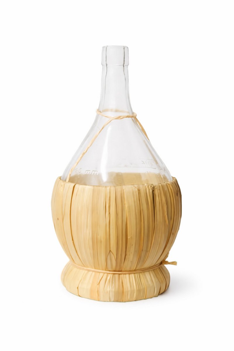 Authentieke glazen wijnfles 2 liter - Likeurfles - Decoratiefles