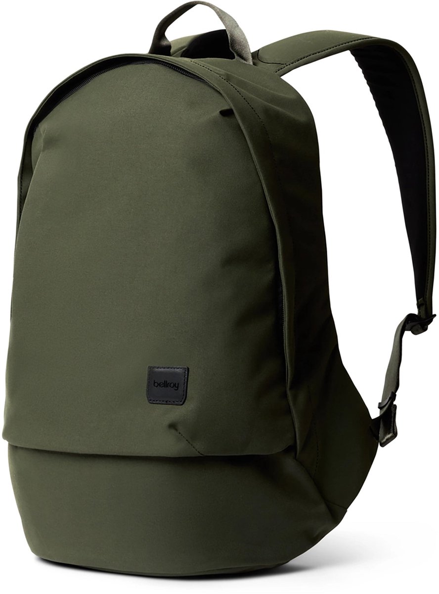 Bellroy Classic Rugzak – Opslagruimte voor 16” Laptop – Neerklapbaar Paneel voor Extra Gemak – Doorgang voor Bagage voor Makkelijk Reizen - Groen