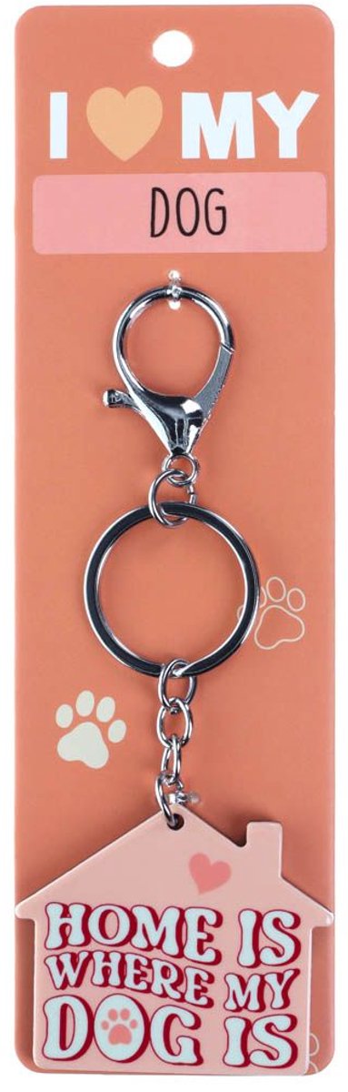 Sleutelhanger I love My - Home Is Dog