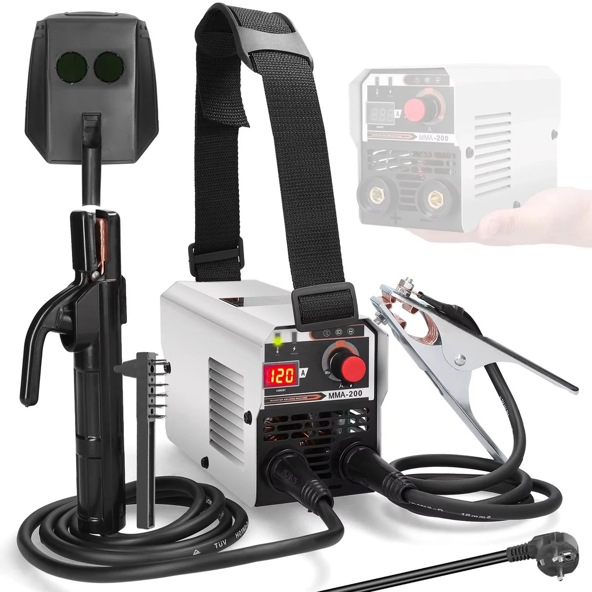 Allero Lasapparaat - Lasmachine - Booglasapparaat Van Metaal - Multifunctioneel - Handmatig - 200V - Van -10°C tot 40°C - 300A – foto 5