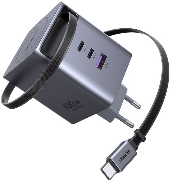 UGREEN Nexode 100W USB C GaN-lader ...