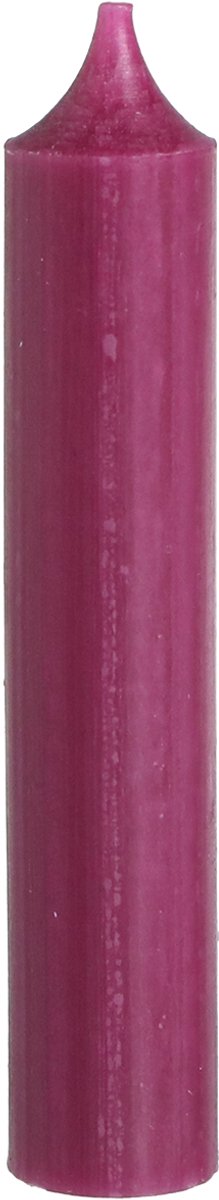 Viana Kaarsen met korte stok waskaarsen in Berry 21×110mm 6 st, 6 Stück Rood