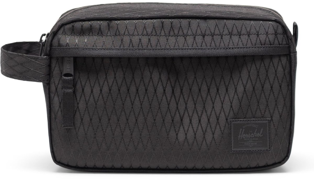 Herschel toilettas Chapter Travel Kit Black Diamond / Black zwart