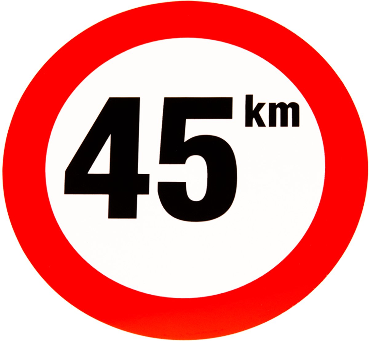 Sticker 45 km.