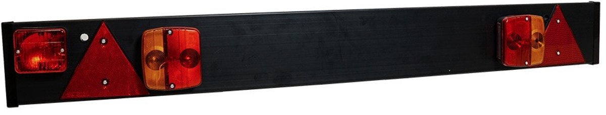 Verlichtingsbalk 120 cm zwart met mistlamp 9 m kabel 7-polig - TRAILERGEAR