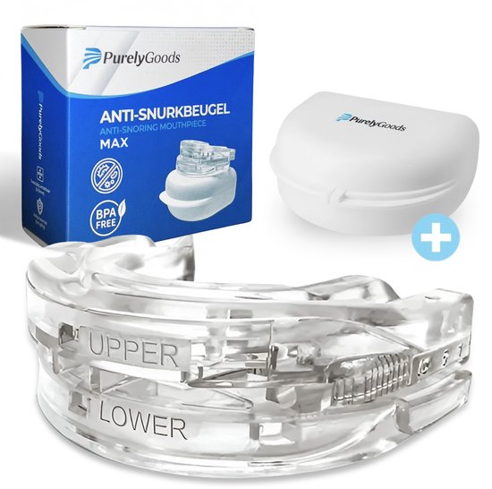 PurelyGoods® Snurkbeugel Max - Anti Snurk Beugel - Verstelbaar - BPA-vrij - Voor Mannen en Vrouwen