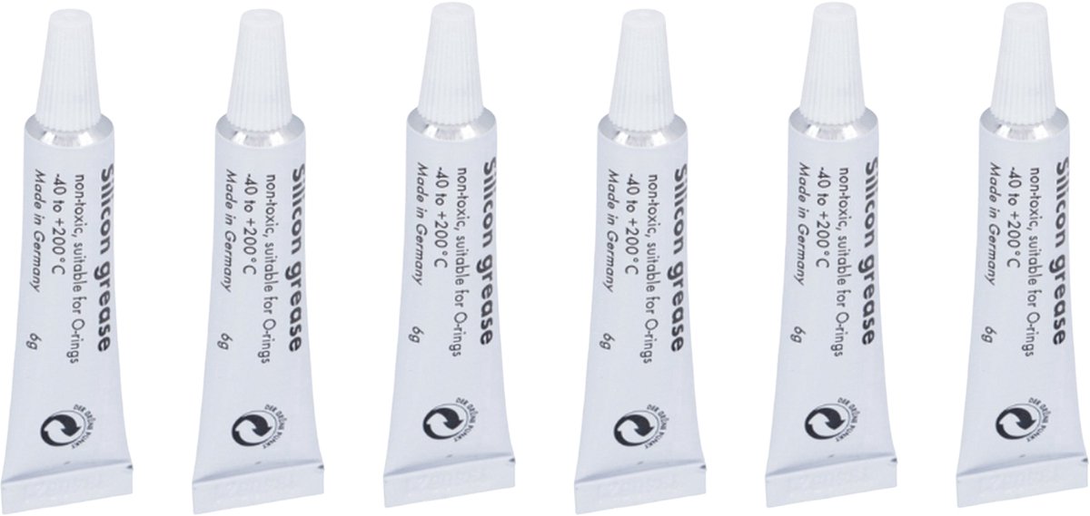 GREENVIDA - 6x Siliconenvet - smeermiddel zetgroep - geschikt voor oa. espresso apparaat - koffiezetapparaat Saeco, Philips, Bosch, Siemens, Miele - 6x tube a 6 gram - Vergelijkbaar met origineel HD5061 - 421946017941