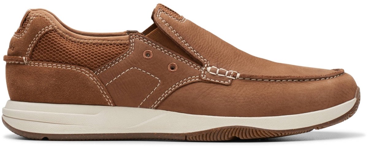 Clarks Sailview Step - heren instapper - Bruin - maat 40 (EU) 6.5 (UK)