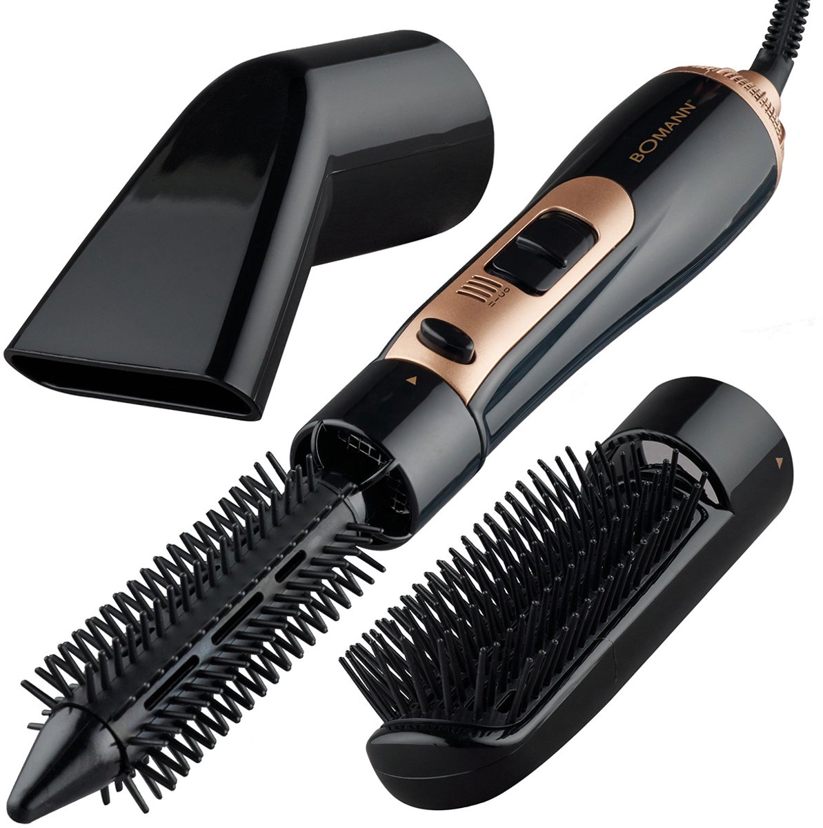 Bomann HAS 6077 CB – Heteluchtborstel – 3in1 Multistyler - Zwart