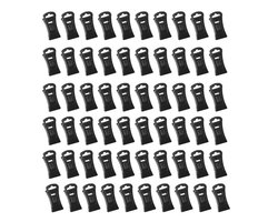 Sokclip - 60 Stuks - Sokken clips - Kunststof - Sokkenhouders - Waslijnknijpers - Antislip Wasknijpers - Draagbare kledinghaak - Geschikt voor waslijnen - 2.8*1.5*1.1cm - Zwart