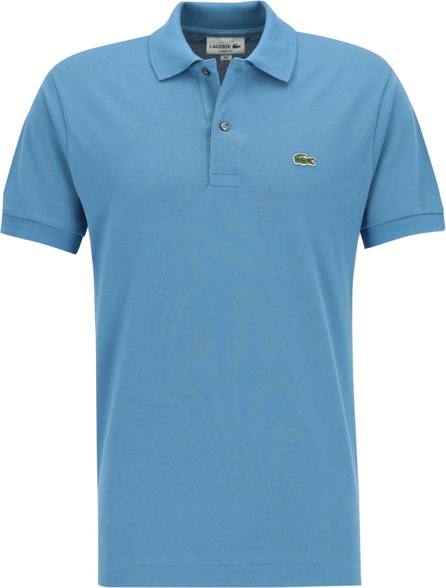 Lacoste Classic Fit polo bodemloos middenblauw