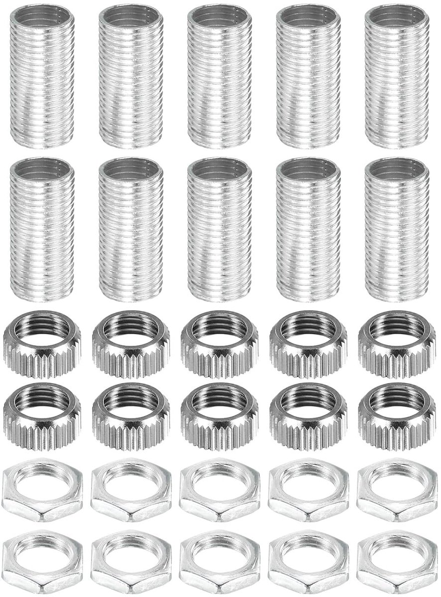 Hardware Kit M10 lamp buisleiding sokkeldop lamphouders van metaal voor G4-fitting pakket van 10 - Montageset voor verlichting met metalen sokkeldoppen
