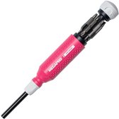 Megapro 15-in-1 originele multibit schroevendraaier in roze met internationale bitset