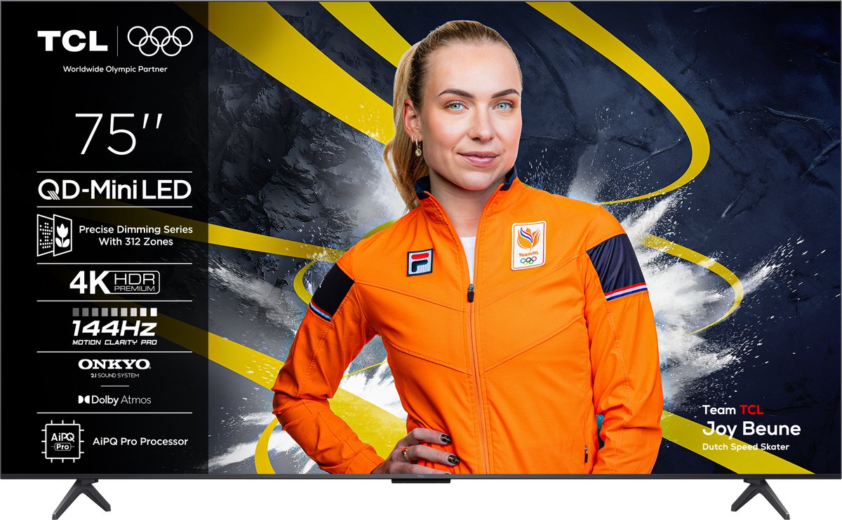 TCL 75Q6C - 75 inch - 4K QD-MiniLED - 2025 - TCL - €951,45