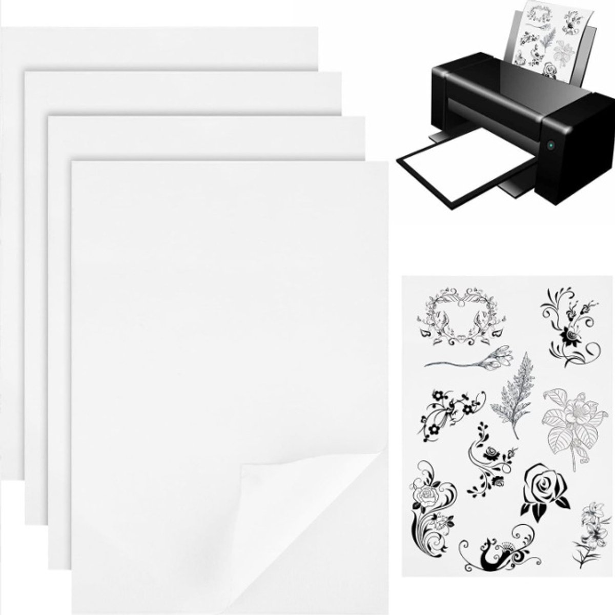 Carbonpapier – Patroon Overtrekpapier voor Stof & Textiel – Universeel – Geschikt voor Naaimachines & Handwerk – 20 × 28 cm – 8 vellen