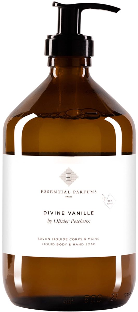 Essential Parfums Divine Vanille by Olivier Pescheux liquid hand & body soap 500 ml - Handzeep
