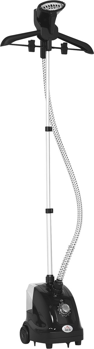 HOMCOM Kledingstomer - ABS - 26x21,5x29cm - Zwart
