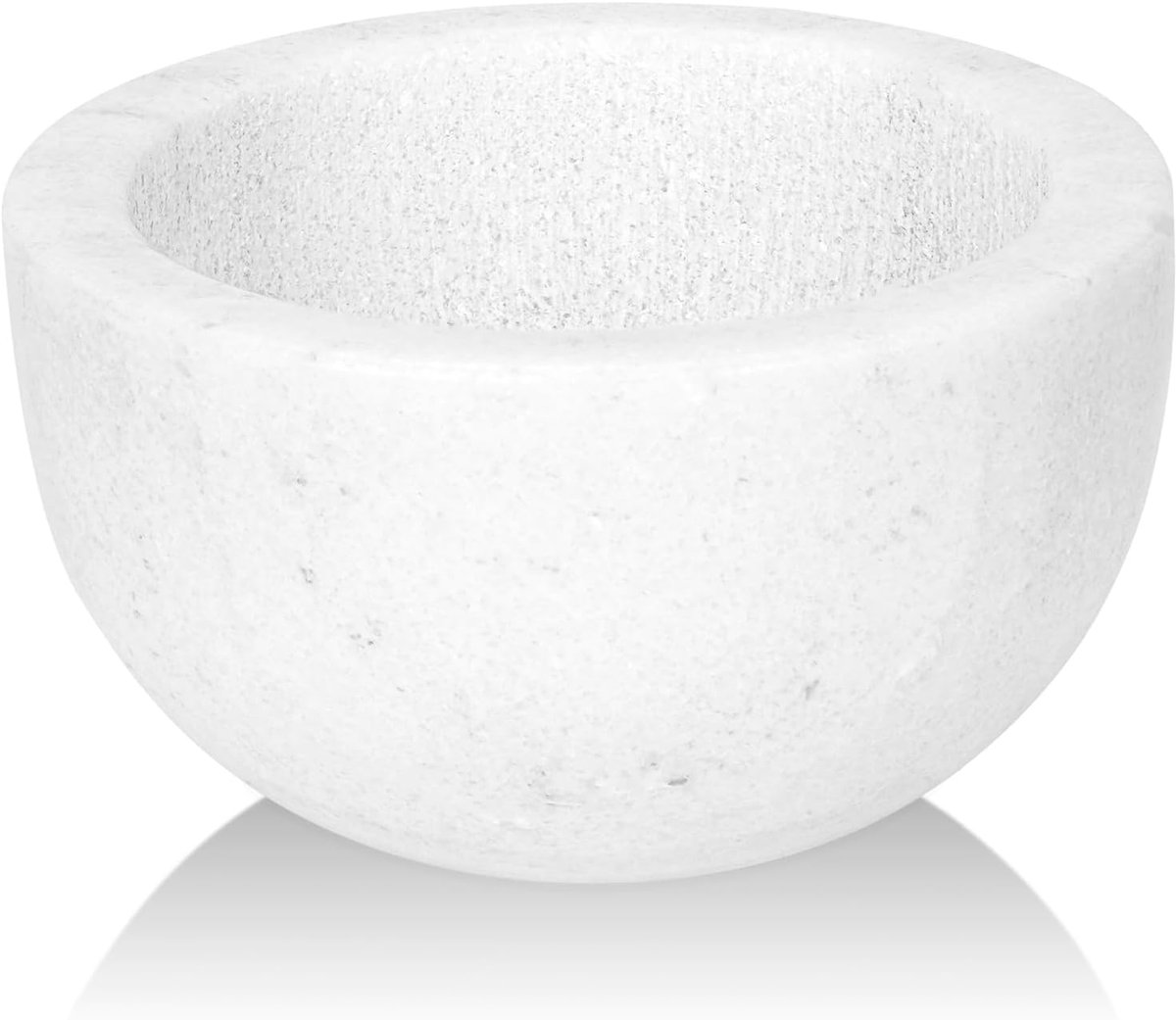 Scheerzeepkom - Marmeren Kom - Creëer Schuim - Interne Groef - 11.5 cm - Wit
