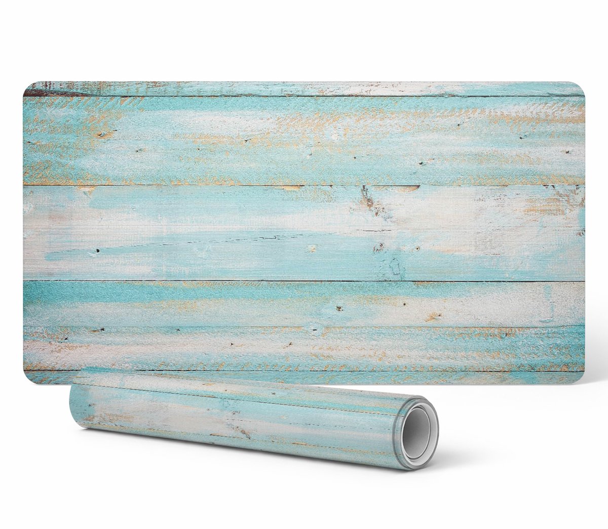 Antislip gamingmuismat van pastelkleurig hout, 100x50 cm