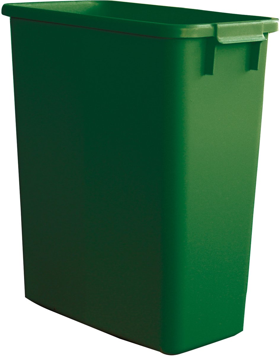 Afvalbak zonder deksel, 60 liter, groen