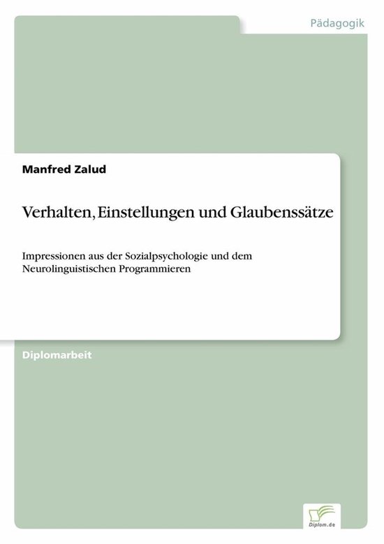 Verhalten, Einstellungen und Glaubenssätze - cover