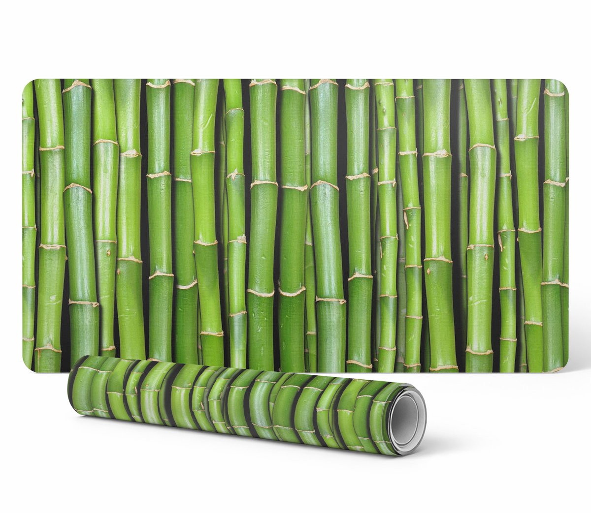 Gamingmuismat met bamboepatroon en antislipoppervlak, 120x60 cm