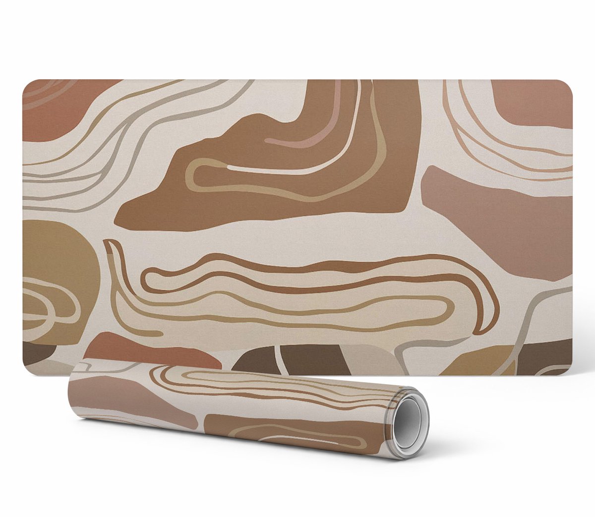 Antislip gamingmuismat met abstracte lijnen, 120x60 cm